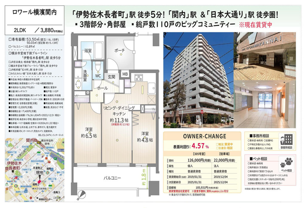 ロワール横浜関内3,880万円