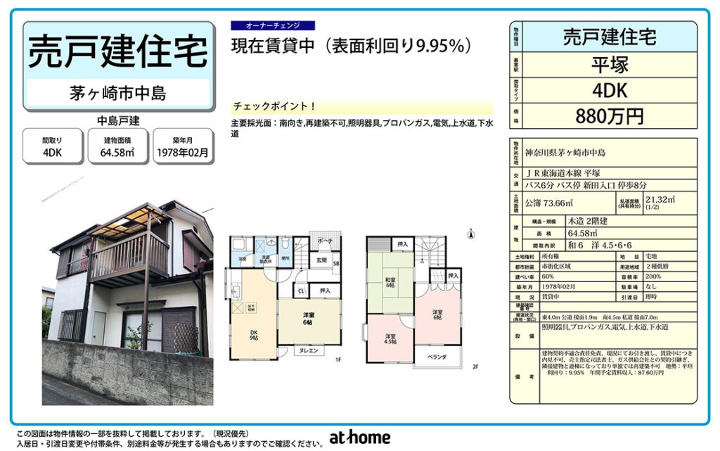 茅ヶ崎市中島880万円